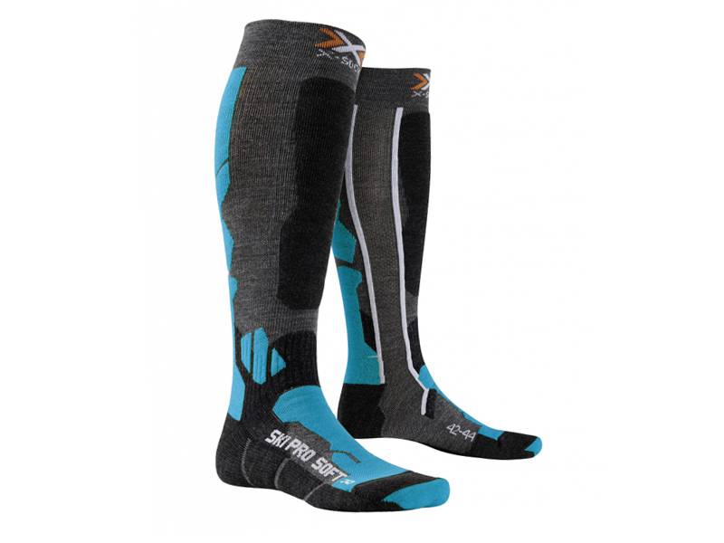 Skarpety X-Socks Ski Pro Soft Anthracite Azure X7A 2019 najtaniej