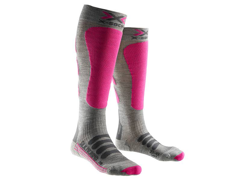 Skarpety X-Socks Ski Silk Merino Lady Grey Fuchsia G361 2018 najtaniej